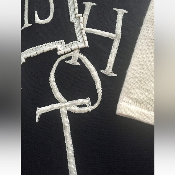 SOLD! Zang Toi New York Runway pearl knit sweater dress 38 S - Picture 6 of 11